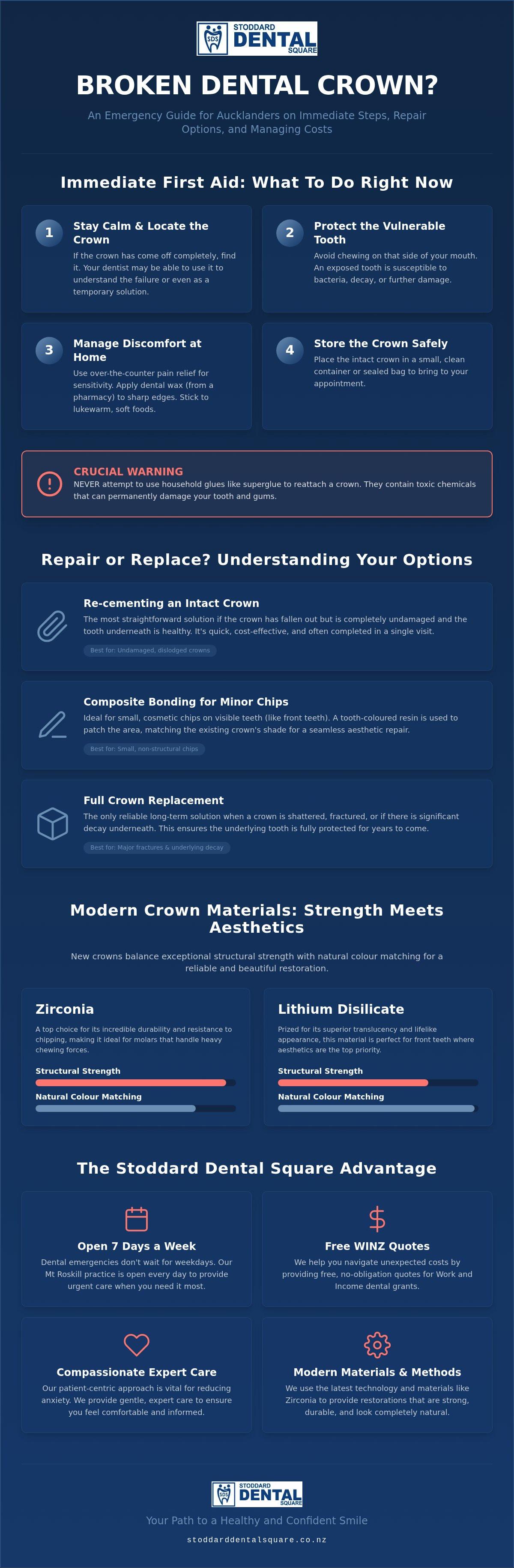 Dental crown repair auckland